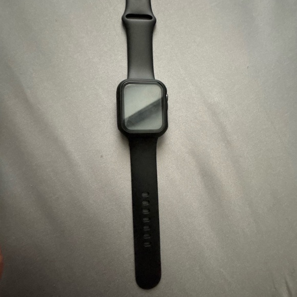 Black Apple Watch Series 6 normally wear